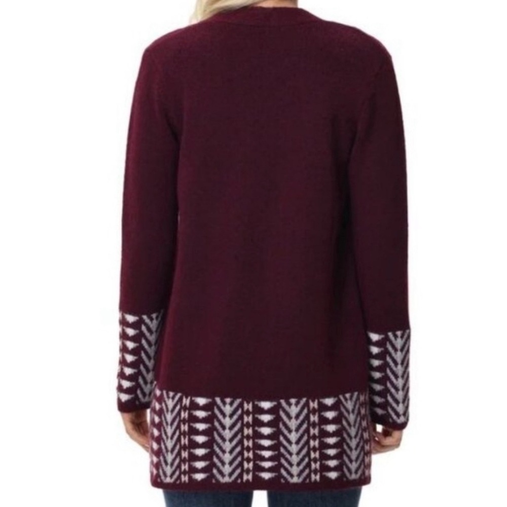 Frye Burgundy Knit cardigan Sweater - Picture 3 of 3